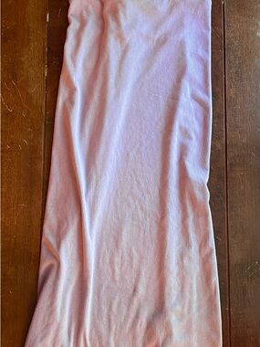 Women’s Pink Ribbed Maxi Skirt